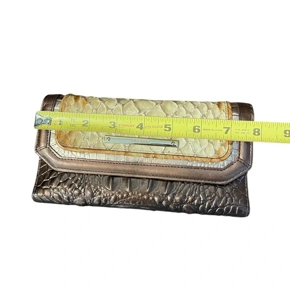 Set of Brahmin Handbag Medium Asher-Honey Carlisle With matching wallet - Picture 11 of 13